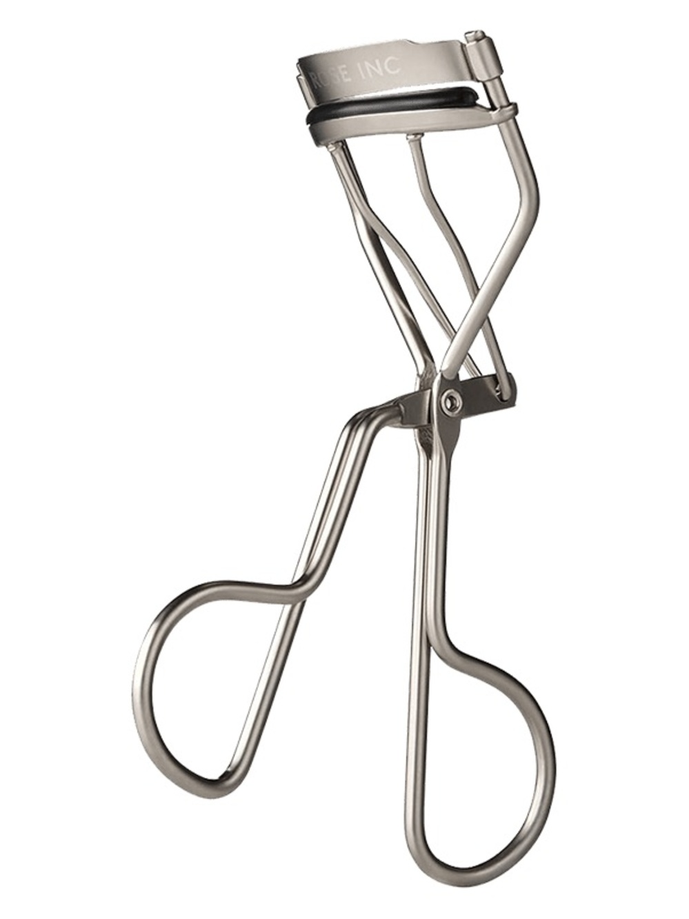 ROSE INC Eyelash Curler Stainless Steel Silver Gray Ergonomic Handle NWT